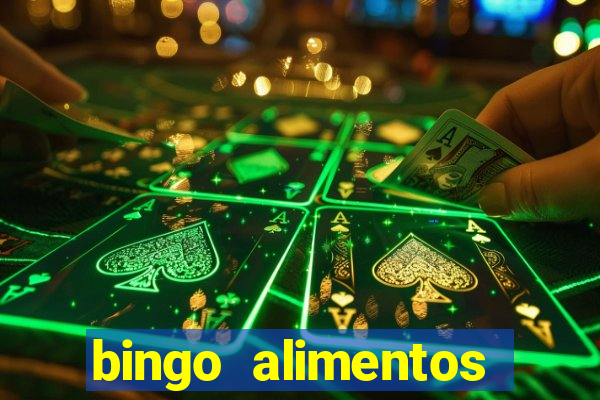 bingo alimentos para imprimir